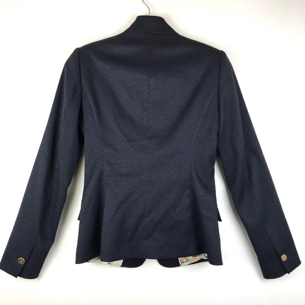 Ted Baker Black Reiko Blazer  Size 1 (US 4) - Picture 2 of 11